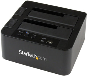 Startech esata harde-schijfduplicatordock – usb 3.0 hdd-kloner - sata iii 6 gbp s - zwart