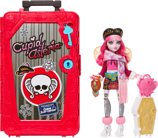 Monster high skulltimate secrets cabinevakantie speelset - cupid asteria pop en accessoires