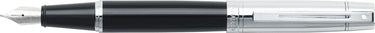 Sheaffer vulpen - 300 e9314 - m - black barrel chrome cap chrome plated - sf-e0931453