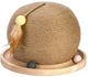 Designed by lotte krab- en speelbol mila - kattenspeelgoed - krabbol - hout - bruin - 29,5x29,5x22 cm