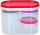 Alpina kitchen home alpina opbergdozen 4 stuks transparant (1016061)