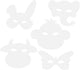 Creotime knutsel maskers dieren, 16st.