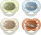 Tommee tippee nightglow gloeit in het donker fopspeen - 0-6 maanden - 4 stuks - orthodontische speen -100% bpa-vrij - nachtkleuren