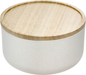 Idesign - ro pansino voorraadpot met deksel small - gerecycled kunststof - wit -