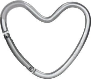 Dooky universal hook tassenhaak hartvorm silver (mat)