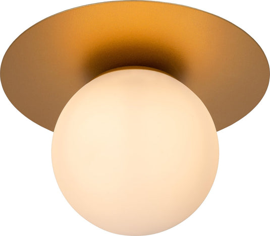 Lucide tricia - plafonnière (plafondlamp) - ø 25 cm - 1xe27 - mat goud messing