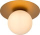 Lucide tricia - plafonnière (plafondlamp) - ø 25 cm - 1xe27 - mat goud messing