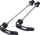 Bbb cycling quick release set wheelblock - lichtgewicht snelspanners fiets - voor- en achterwiel - aluminium - 100mm 135mm - bqr-01