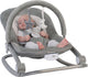 Bo jungle - schommelstoel en zitje in 1 - wipstoel - bouncer - baby tot kleuter - tot max. 18 kg - inclusief speelboog en verkleinkussen - meegroeiende swing - zachte stof - muziek en vibratie functies - rocker grijs