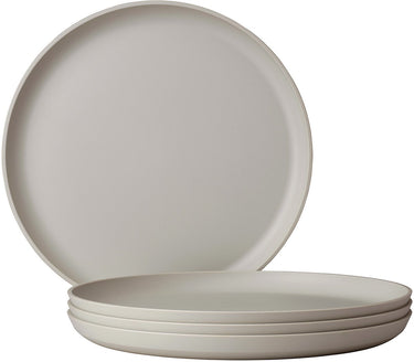 Mepal plat bord silueta - 4 stuks - dinerborden - nordic white