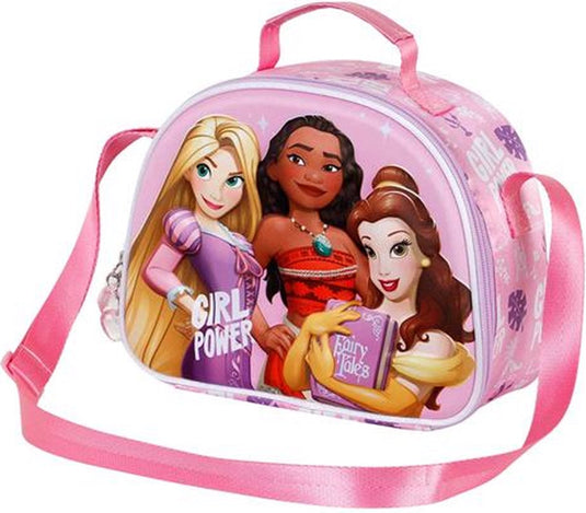 Karactermania - disney - princess power-3d - thermische lunchtas - snack - lila