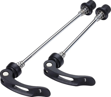 Bbb cycling quick release set wheelblock - lichtgewicht snelspanners fiets - voor- en achterwiel - aluminium - 100mm 135mm - bqr-01
