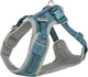 Trixie hondentuig - premium flexmesh brede borst petrol - maat l 63-92x2.5 cm, verstelbaar, reflecterend
