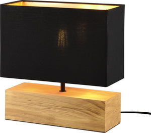 Rl live your light reality woody - tafellamp - bruin;zwart