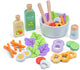 Woet ® houten salade set - maak je eigen salade speelset met 30+ accessoires - rollenspel speelgoedeten - educatief keukenspeelgoed - vanaf 3 jaar
