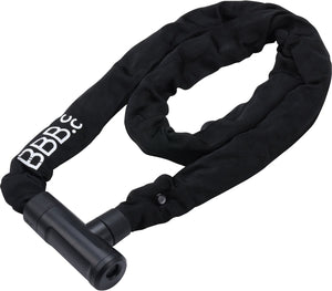 Bbb cycling keyguard chain - fietsslot met duurzame beschermhoes - lengte: 100cm - dikte: 5mm - kabelslot voor stadsfiets, racefiets mountainbike - bbl-115