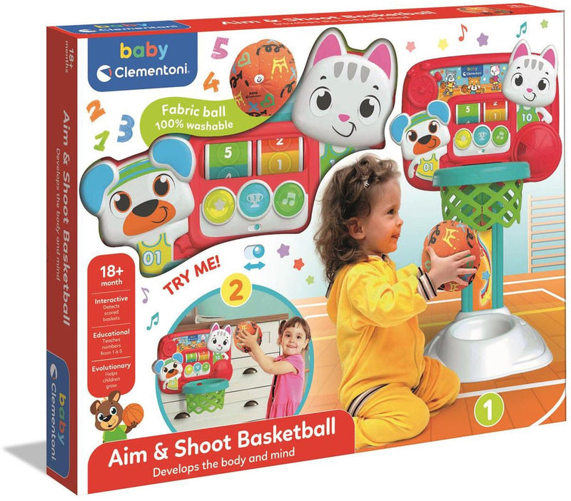 Afbeelding laden in galerijviewer, Clementoni baby richt en schiet basketbal
