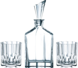 Nachtmann aspen whiskyset 3-delig kristal helder glas cadeau tip