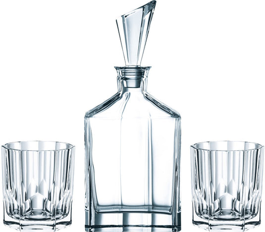 Nachtmann aspen whiskyset 3-delig kristal helder glas cadeau tip