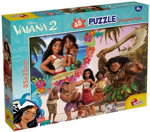 Lisciani - vaiana 2 - double face - puzzel - 48 stukjes