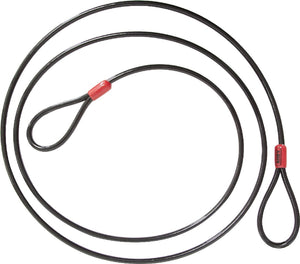 Abus -luskabel cobra 12 - staalkabel met kunststof omhulsel - beveiliging voor fiets- en motoraccessoires - 1,8 meter lang, 12 mm dik