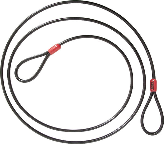 Abus -luskabel cobra 12 - staalkabel met kunststof omhulsel - beveiliging voor fiets- en motoraccessoires - 1,8 meter lang, 12 mm dik