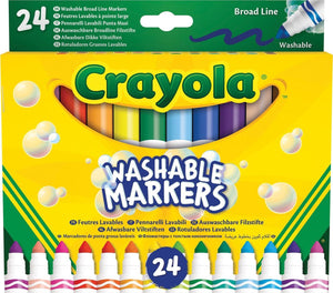 Crayola - viltstiften - 24 afwasbare viltstiften voor kinderen - dunne punt