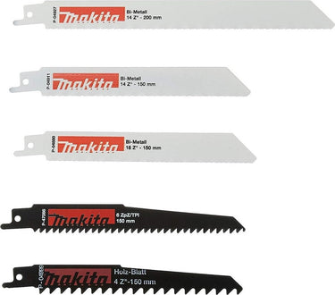 Makita p-83967 reciprozaagbladen set - metaal hout - 5 delig