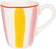Blond amsterdam , even bijkletsen everyday stripes: beker 0,35l roze geel