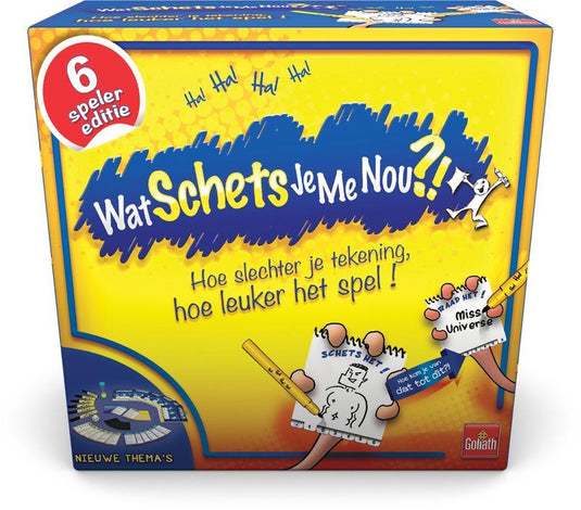 Goliath wat schets je me nou?! - bordspel - partyspel - tekenspel