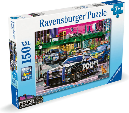 Ravensburger puzzel police on patrol - legpuzzel - 150 xxl stukjes