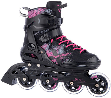 Tempish wox 2.0 lady inline skates - 84mm - fitness - zwart roze - maat 41