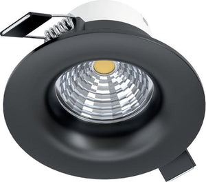 Eglo saliceto inbouwarmatuur - led - ø 8,8 cm - zwart - dimbaar