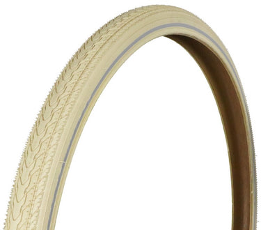 Dresco buitenband traveller - bandenmaat 28x1.75 – etrto maat 47-622 – anti-lek band met anti puncture system (aps) – met 3mm brekerlaag - veilige reflectie - lage rolweerstand – zeer hoge lekbestendigheid - optimale grip – crème