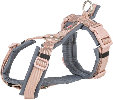 Trixie hondentuig premium trekking blush roze grafiet grijs
