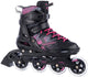 Tempish wox 2.0 lady inline skates - 84mm - fitness - zwart roze - maat 39