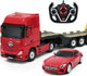 Rastar r c 1:26 mb actros + 1 24 auto usb oplaadbaar