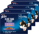 Felix elke dag feest in gelei mix selectie - kattenvoer natvoer - tonijn zalm rund kip - 48 x 85 g