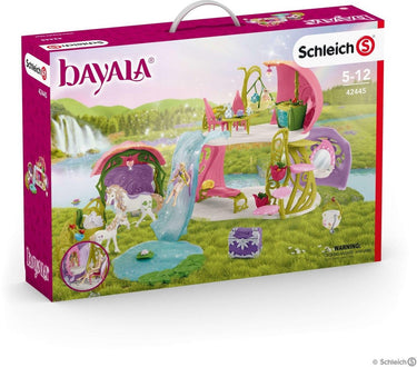 Schleich bayala - glinsterend bloemenhuis - kinderspeelgoed - met unicorn, elven, meertje en stal - 71 onderdelen