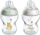 Tommee tippee natural start babyflessen - set van 2 x 260ml baby flessen - lage toevoersnelheid 3m+ - gedecoreerd