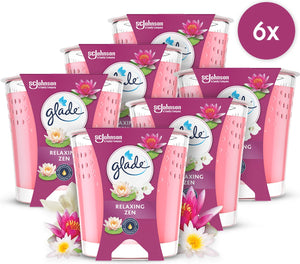 Glade geurkaars relaxing zen 100% raapzaadwax