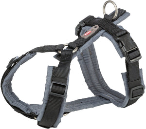 Trixie hondentuig premium trekking zwart grijs