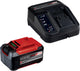 Einhell 18 v 5.2 ah power x-change starter kit - 1x 5.2 ah plus accu en snellader - universeel voor alle power x-change machines
