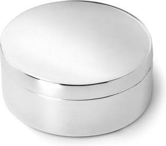 Zilverstad - tandendoosje glad rond 42mm zilver kleur