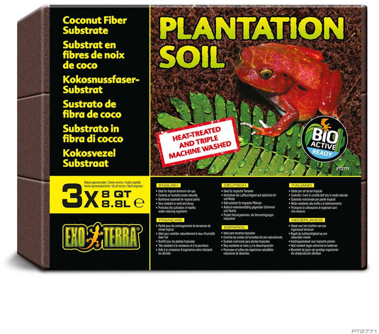 Exo terra subtraat plantion soil - 3 x 8,8 l