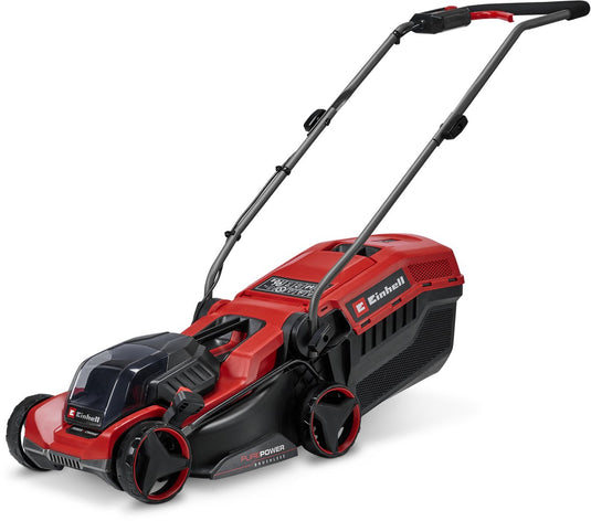 Einhell accu grasmaaier ge-cm 18 32 c li bl solo - power x-change - 18 v li-ion - maaibreedte: 32 cm - aanbevolen gazonoppervlakte: tot 270 m² - 27 l opvangzak - maaihoogte: 25-65 mm - excl. accu en lader