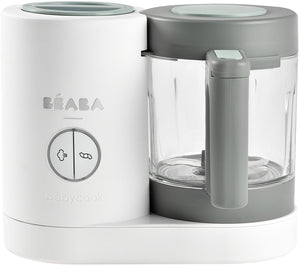 Béaba babycook neo® - foodprocessor – 4-in-1 – 1250 ml glazen kom – stomen, mixen, ontdooien en opwarmen – grijs
