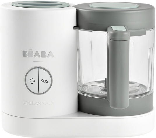 Béaba babycook neo® - foodprocessor – 4-in-1 – 1250 ml glazen kom – stomen, mixen, ontdooien en opwarmen – grijs