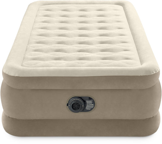 Intex twin ultra plush luchtbed met ingebouwde pomp - 191x99x46 cm