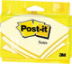 Post-it notes, 100 vel, ft 76 x 127 mm, geel, op blister